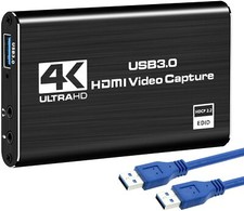 4K Audio Video Capture Card, USB 3.0 HDMI Video Capture Device Full HD picture