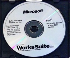 Microsoft Works Suite 2001 PC Complete 6 CD Set Likenew  picture