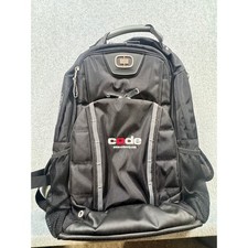 OGIO Airflow Backpack Black Laptop Bag Code Corp Logo Multi-Pocket Organizer picture