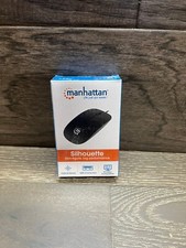 Manhattan Silhouette Optical USB Mouse Black New 177658 PC MAC Compatible picture
