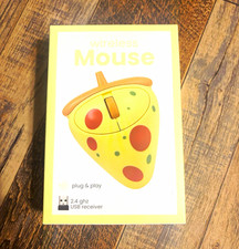 Vivitar Wireless Plug & Play 2.4 ghz USB Receiver Pizza Slice Computer Mouse picture