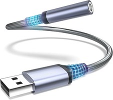 USB to 3.5Mm Jack Audio Adapter, Audio Aux Cable External Stereo Sound Card, USB picture