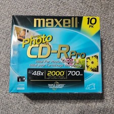 Maxell Photo CD-R Pro 700mb Professional Quality 10 Pack Disc  Brand NEW SEALED picture