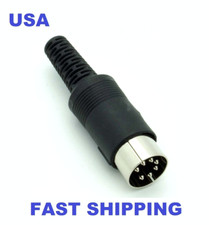 2 pieces 7 Pin DIN Male Connectors (US Shipping) picture