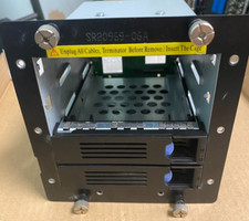 CHENBRO 80H102209-009 80H1002209-010 4xPORT SAS/SATA Backplane 2 Caddies picture