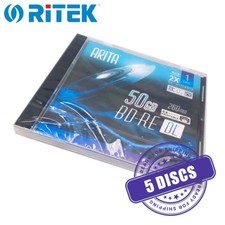 Arita BD-RE DL 50 GB 2x Blu-ray Rewritable Dual Layer 50GB Printable - 5 Discs picture