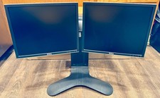 COMPLETE WITH ALL ACCESSORIES Ergotron LX2 Desk Stand Dual Double 2-Monitor picture