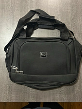 Travelers Club Black Solid Laptop Shoulder/Messenger Bag w/ Handles & Strap picture