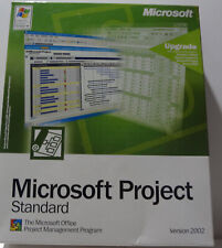 Microsoft Project Standard Version 2002 Upgrade in Big Box w/ License Manual Key picture