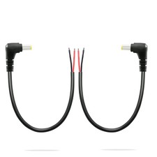 2 Pack 90 Degree DC Power Pigtails Cable, DC 5.5MM x 2.5MM Male Plug Jack to ... picture
