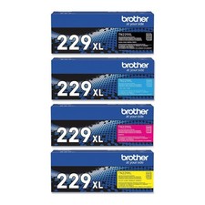 Brother TN229XL High Yield Color Toner Cartridge Set CMYK picture