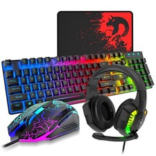 ZIYOU LANG T11 Wired Gaming Keyboard and Mouse Headset Combo,Rainbow LED Backlit picture