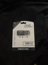 Memorex 256GB USB 3.1 Flash Drive Black Key Ring Windows/Mac picture