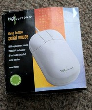 VTG IBM Replacement Mouse Tech Solutions TS29B 3 Button Serial Mouse 1998 picture
