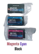 New 3-PK For HP 950XL 951 XL Ink Combo For OfficeJet Pro 8100 8600 Plus Premium picture