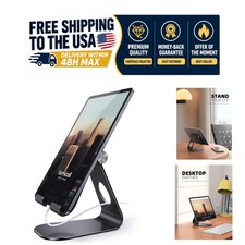 Lamicall iPad Stand Adjustable Aluminum Tablet Holder Multi-Angle for 4-13