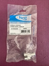 ICC IC107SACWH Audio Stereo Module Coupler 3.5mm White 6 Count picture