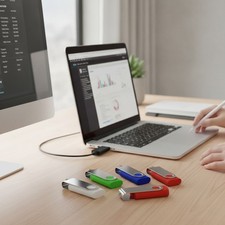 Versatile 5 Pack 32GB USB 3.0 Flash Drives in Mixed Colors - Perfect for All picture