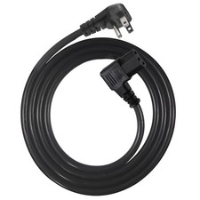 90 Degree Computer Power Cord - 6FT Right Angle IEC Power Cord Universal PC P... picture