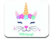 Mouse Pad Christmas Gift Meow Cat Laptop Computer Mouse Pad USA Mouse Pad picture