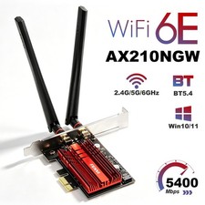 WiFi 6E AX210NGW Chip Tri‑Band PCI‑E Network Card AX5400  BT 5.4 Desktop Adapter picture