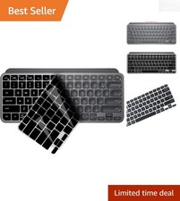 Dust-Proof Black Silicone Keyboard Skin for Logitech MX Keys Mini - Ultra Thin picture