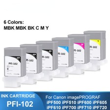6Colors/Set PFI-102 130ML Compatible Ink For Canon iPF500/510 iPF600 iPF610  picture