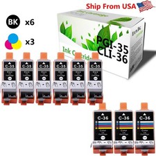 9 Pack PGI35 CLI36 Ink Cartridge use for Canon PIXMA IP100 iP110 picture