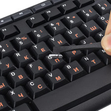 2PCS Russian Keyboard Stickers Cyrillic Keyboard Letter Replacement Sticker picture