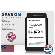 SL-870-1 Red Ink Cartridge for Pitney Bowes SendPro Mailstation CSD1 Postage picture