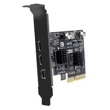 PCI-E 4X Graphics Expansion Card Adapter - Dual 10Gbps USB-C & 4K 60Hz Output picture