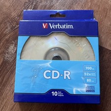 Verbatim CDR Recordable Discs - 700 MB, 52X, 10 pack, NEW picture