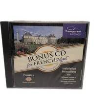 Transparent Language Bonus CD For French Now CD ROM New B38 picture