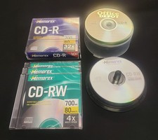 CD-R, CD-RW Recordable and Rewritable LOT.  Memorex, Office Depot.  32x and 4x. picture