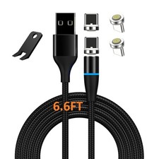 Boffdock 6.6Ft Fast Charging 6.6 feet, Magnetic Cable&4pcs Type C with 7 pin picture