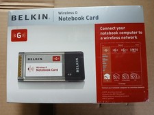 Belkin G Wireless Notebook Card Network Adapter F5D7010 IEEE 802.11g CardBus picture