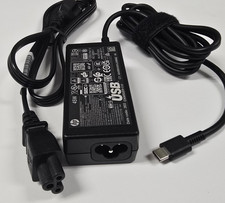 Genuine HP 45W USB-C Type-C AC Power Adapter Charger Cable L42206-002 L43407-001 picture