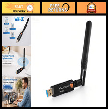 Tri-Band WiFi 6E USB 3.0 Adapter - AXE3000, 2.4/5/6 GHz, Windows & Linux Compati picture