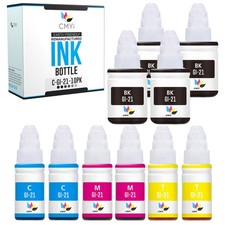 10-PK CMYi Compatible Canon GI21 Ink Bottles for Canon PIXMA G1220 G2260 G3260 picture