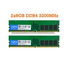 Crucial 16GB 2x8GB DDR4 3200 PC4-25600 288pin CT8G4DFS832A.C8FE Desktop Memory picture