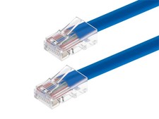 Monoprice Cat5e Ethernet Patch Cable - 1ft - Blue, RJ45, 350Mhz, UTP, 24AWG picture