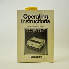 Panasonic KX-P1124 Impact Dot Matrix Printer Operating Instructions Manual picture
