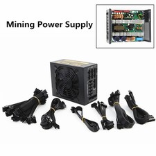 1800W Full Modular ATX   Mining Power Supply Support Display Cards picture