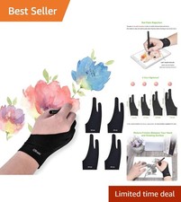 Comfortable 4 Pack Artist Gloves - Perfect for Tablet Inking and Coloring picture
