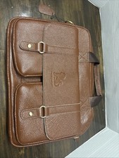 Laoshizi Brown Leather Laptop Message Bag  picture