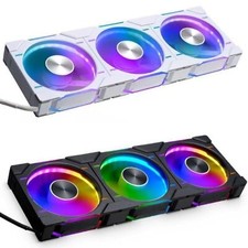 Phanteks D30 Reversed Fan - 3-pack - D30-120 D-RGB 12CM BLACK/White picture