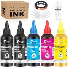 Hiipoo 500ML Sublimation Ink Refill for ET2400 ET-2720 5x100ml, B/B/C/M/Y picture