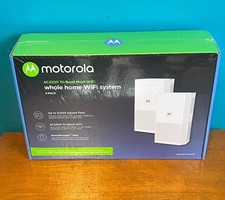 nib Sealed MOTOROLA Whole Home Mesh WiFi System, AC2200 Tri-Band WiFi 2-PACK picture