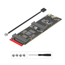 2-in-1 M.2 M-Key to NVMe SSD + A/E Key WiFi Adapter Card NGFF M2 Converter Card picture