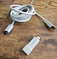 Dynex FireWire 800 (IEEE 1394b) 9-Pin Cable with FireWire 400 Adapter - White picture